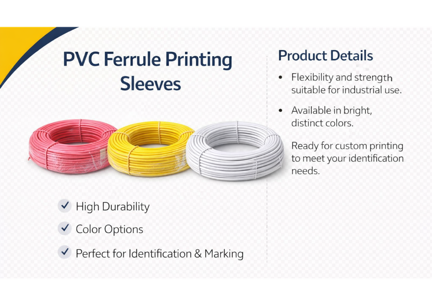Bulk PVC Ferrule Printing Sleeves